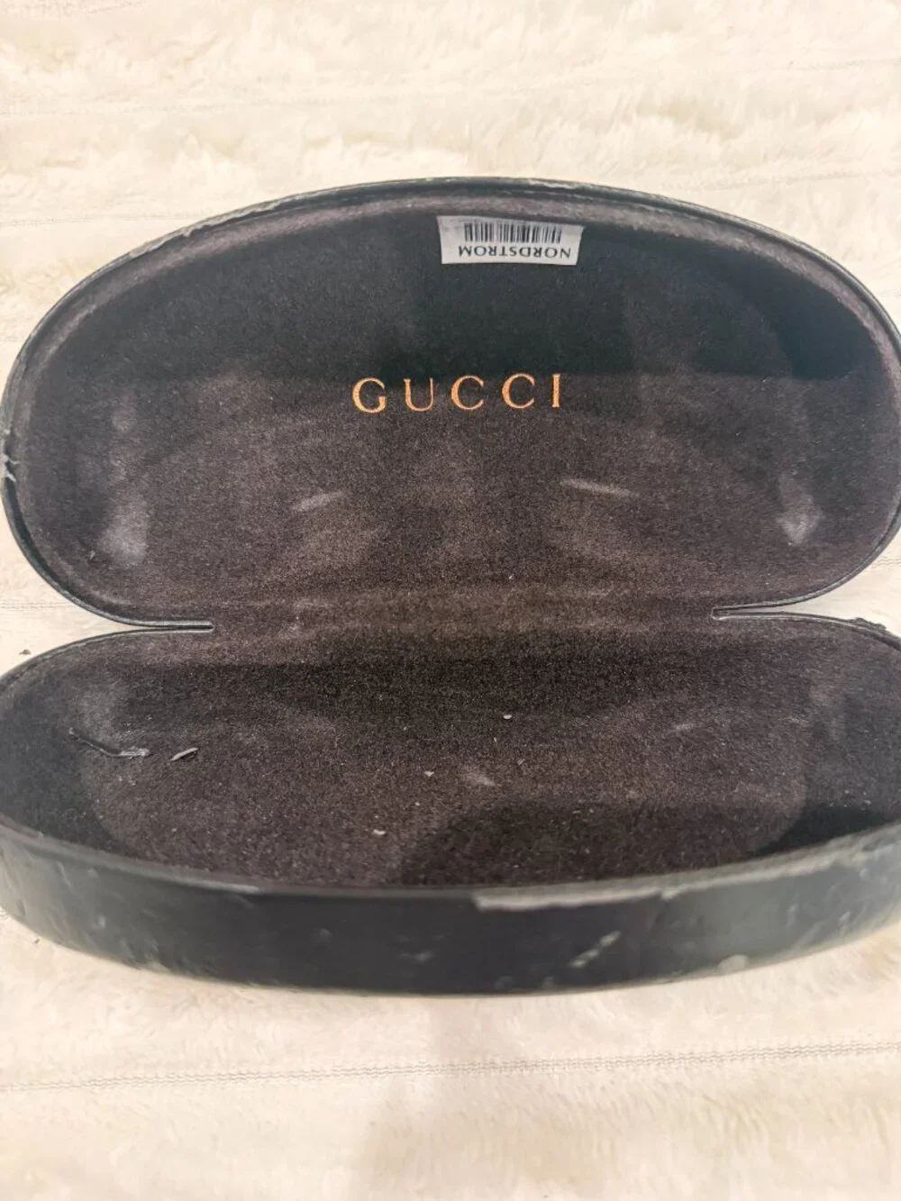 Gucci Black Oversized Rectangular Sunglasses